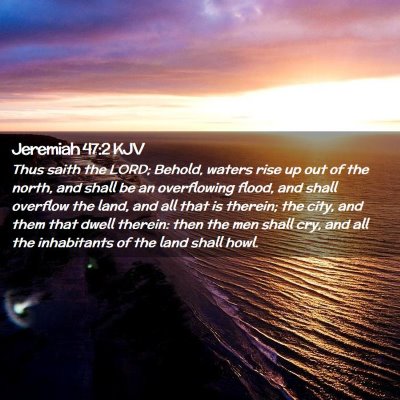 Jeremiah 47:2 KJV Free Bible Images