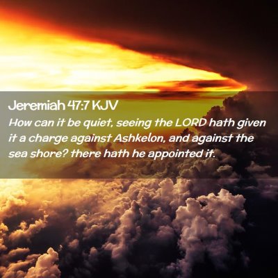 Jeremiah 47:7 KJV Free Bible Images