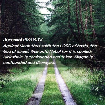 Jeremiah 48:1 KJV Free Bible Images