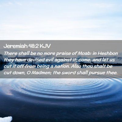 Jeremiah 48:2 KJV Free Bible Images