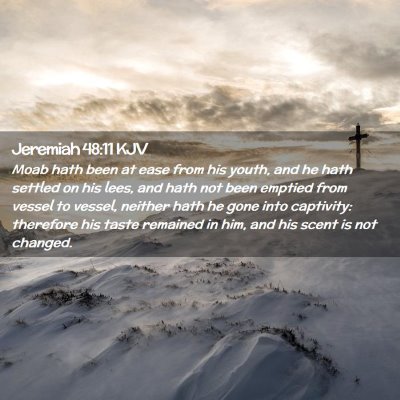 Jeremiah 48:11 KJV Free Bible Images