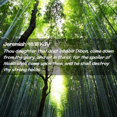 Jeremiah 48:18 KJV Free Bible Images