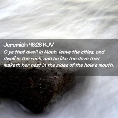 Jeremiah 48:28 KJV Free Bible Images