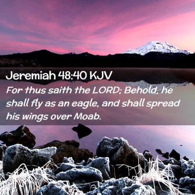 Jeremiah 48:40 KJV Free Bible Images