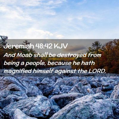 Jeremiah 48:42 KJV Free Bible Images