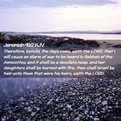 Jeremiah 49:2 KJV Free Bible Images