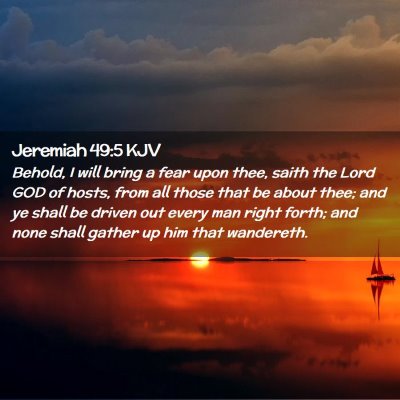 Jeremiah 49:5 KJV Free Bible Images