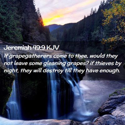 Jeremiah 49:9 KJV Free Bible Images