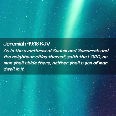 Jeremiah 49:18 KJV Free Bible Images