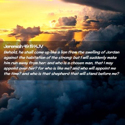 Jeremiah 49:19 KJV Free Bible Images