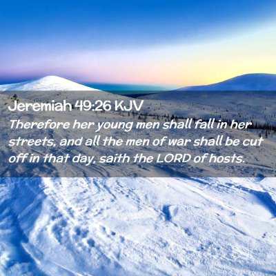 Jeremiah 49:26 KJV Free Bible Images