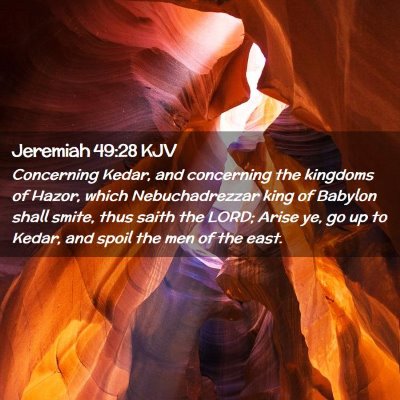 Jeremiah 49:28 KJV Free Bible Images