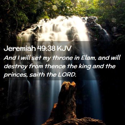 Jeremiah 49:38 KJV Free Bible Images