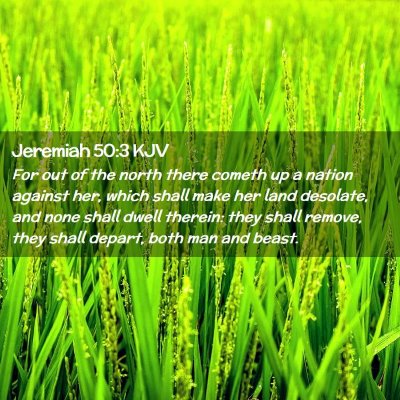 Jeremiah 50:3 KJV Free Bible Images