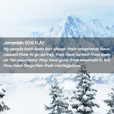 Jeremiah 50:6 KJV Free Bible Images