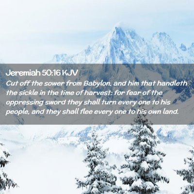 Jeremiah 50:16 KJV Free Bible Images