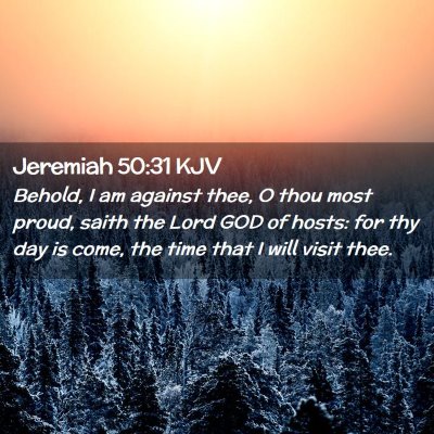 Jeremiah 50:31 KJV Free Bible Images