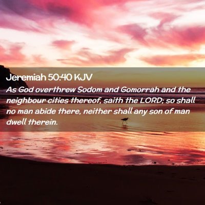 Jeremiah 50:40 KJV Free Bible Images