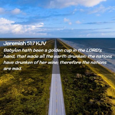 Jeremiah 51:7 KJV Free Bible Images