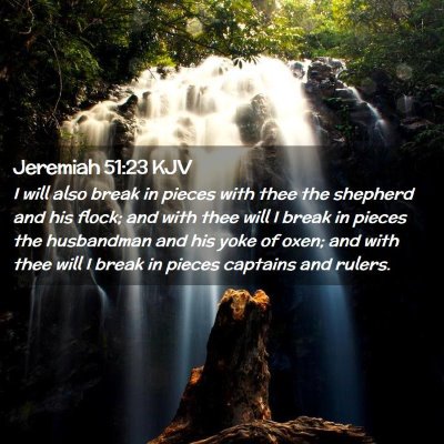 Jeremiah 51:23 KJV Free Bible Images