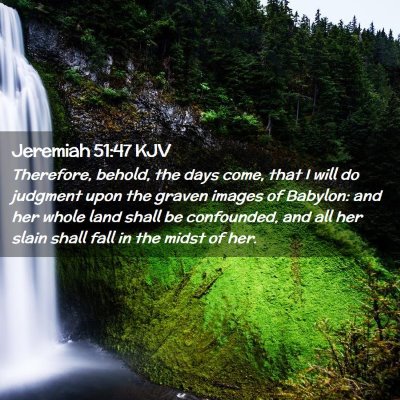 Jeremiah 51:47 KJV Free Bible Images