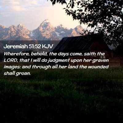 Jeremiah 51:52 KJV Free Bible Images