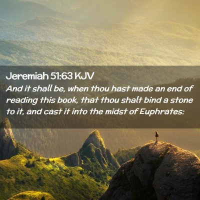 Jeremiah 51:63 KJV Free Bible Images