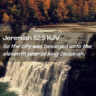 Jeremiah 52:5 KJV Free Bible Images