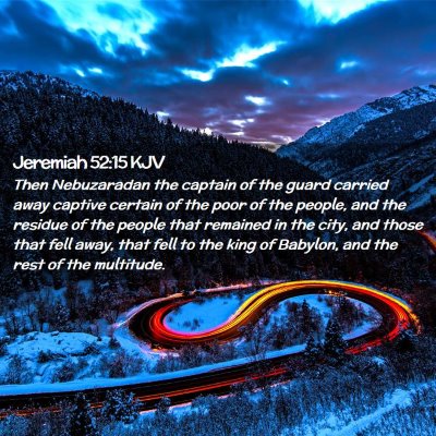 Jeremiah 52:15 KJV Free Bible Images