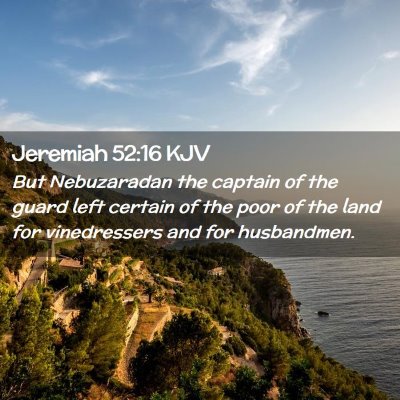 Jeremiah 52:16 KJV Free Bible Images