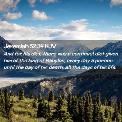 Jeremiah 52:34 KJV Free Bible Images