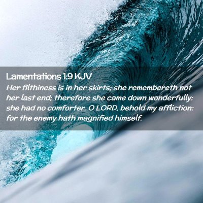 Lamentations 1:9 KJV Free Bible Images