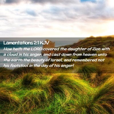 Lamentations 2:1 KJV Free Bible Images