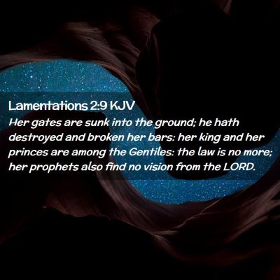 Lamentations 2:9 KJV Free Bible Images