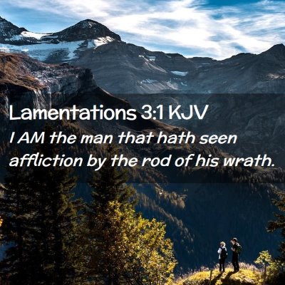 Lamentations 3:1 KJV Free Bible Images