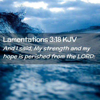 Lamentations 3:18 KJV Free Bible Images