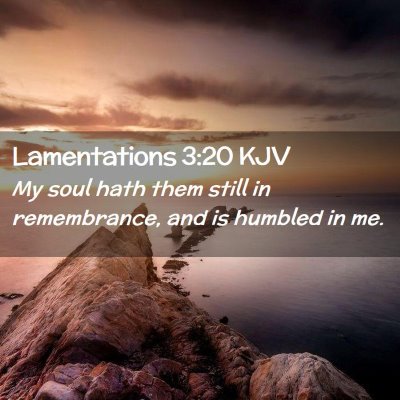 Lamentations 3:20 KJV Free Bible Images