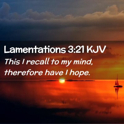 Lamentations 3:21 KJV Free Bible Images