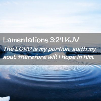 Lamentations 3:24 KJV Free Bible Images