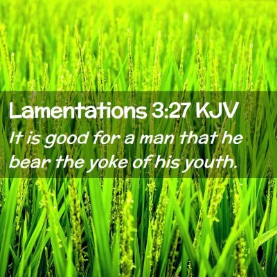 Lamentations 3:27 KJV Free Bible Images