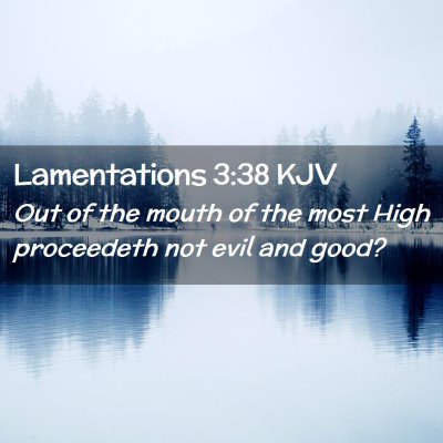 Lamentations 3:38 KJV Free Bible Images