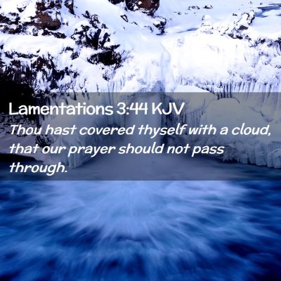 Lamentations 3:44 KJV Free Bible Images