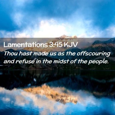 Lamentations 3:45 KJV Free Bible Images