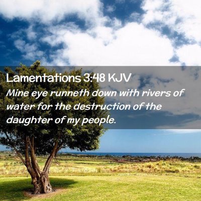 Lamentations 3:48 KJV Free Bible Images