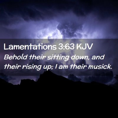 Lamentations 3:63 KJV Free Bible Images