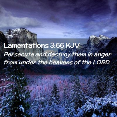 Lamentations 3:66 KJV Free Bible Images