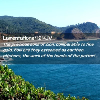 Lamentations 4:2 KJV Free Bible Images