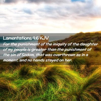 Lamentations 4:6 KJV Free Bible Images