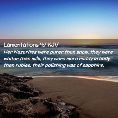 Lamentations 4:7 KJV Free Bible Images