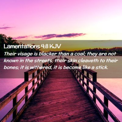 Lamentations 4:8 KJV Free Bible Images